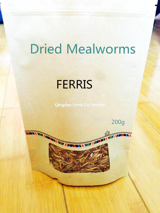 80g 90g 100g 200g 500g ,1kg Mealworm in Kraft paper Pouch Bag